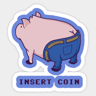 Insert Coin Sticker